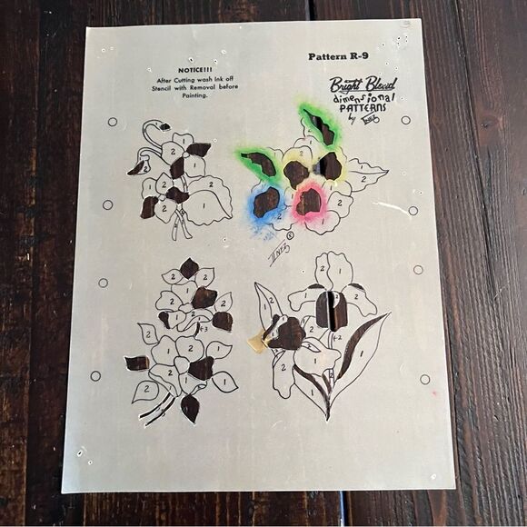 Vintage Bright Blend Dimensional Patterns by Inez - Picture 2 of 5